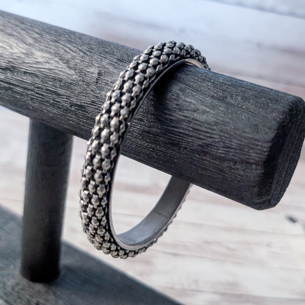 Vintage Bracelet / Bangle Grey Tone